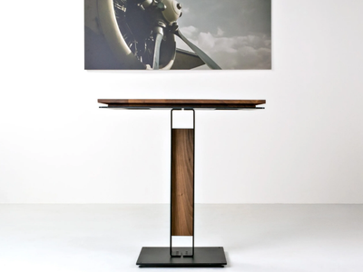 L - Square solid wood table _ HOOKL und STOOL