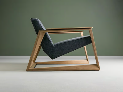 LASTA - Fabric armchair with armrests _ HOOKL und STOOL