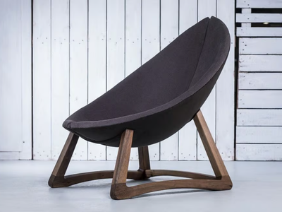 MINAS - Sled base fabric armchair _ HOOKL und STOOL