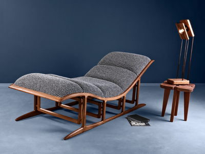 MOST - Upholstered fabric chaise longue _ HOOKL und STOOL