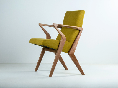 PONTI - Upholstered fabric chair with armrests _ HOOKL und STOOL