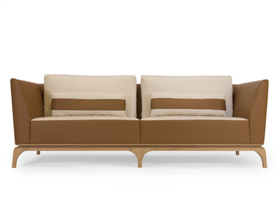 CANAPÉ PASCALE - Leather sofa _ HUGUES CHEVALIER