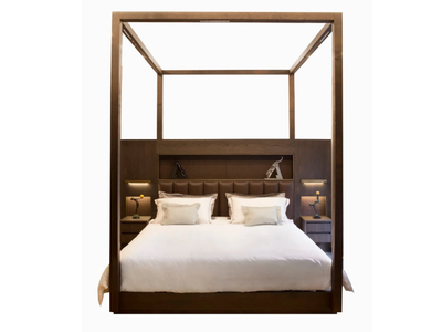 MALAQUAIS - Wooden canopy bed _ HUGUES CHEVALIER