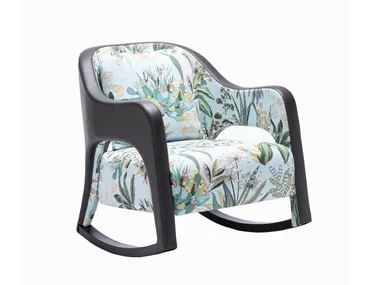 PRINCESSE - Rocking armchair with armrests _ HUGUES CHEVALIER