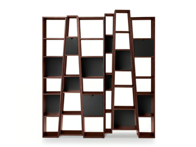 BEAT - Open freestanding wood veneer bookcase _ i 4 Mariani