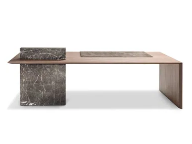 CARTESIANO - Rectangular wooden executive desk _ i 4 Mariani