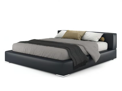 KEEN - Upholstered leather double bed _ i 4 Mariani