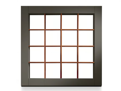 LOOP - Open double-sided tanned leather covered bookcase _ i 4 Mariani