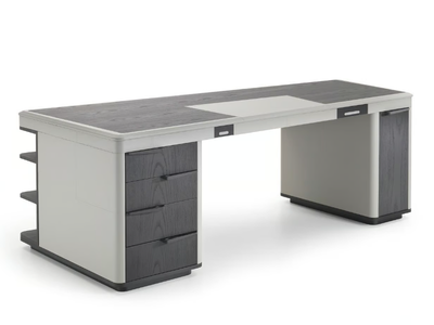 NOAH - Wooden executive desk with drawers _ i 4 Mariani