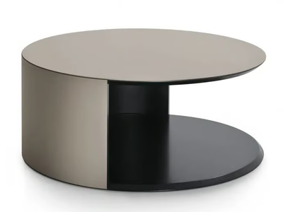 PAPIER - Round low wooden coffee table _ i 4 Mariani