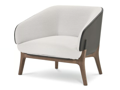 SAVILE ROW - Fabric and leather armchair with armrests _ i 4 Mariani