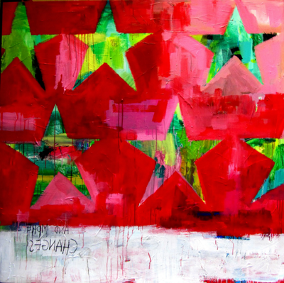 ESTRELLAS - Acrylic on canvas _ ICI ET LÀ