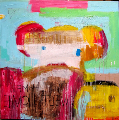 HOME SWEET HOME - Acrylic on canvas _ ICI ET LÀ