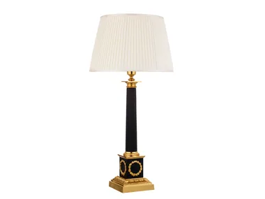 LUXURY FOUNDRY PALMIRA 746 - Brass and fabric table lamp _ Il Bronzetto