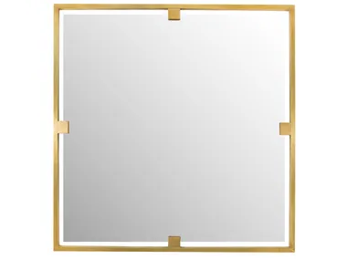 TIMELESS URBAN 51 - Square framed brass mirror _ Il Bronzetto