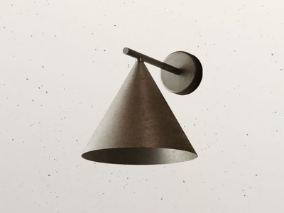 CONE 286.08 - Iron wall lamp _ Il Fanale