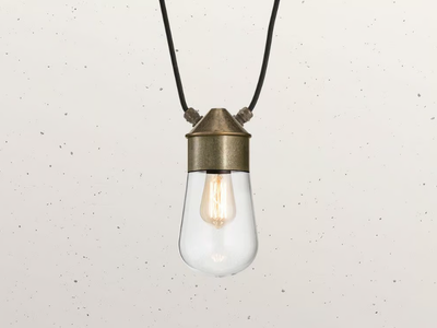 DROP MINI 270.42 - LED brass pendant lamp _ Il Fanale