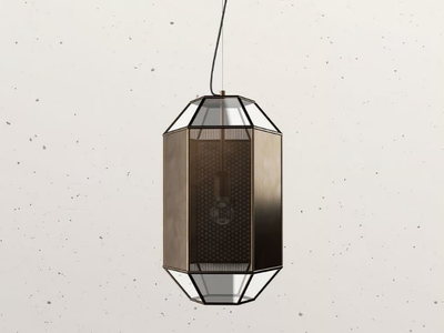 MASSIRA - Brass pendant lamp _ Il Fanale