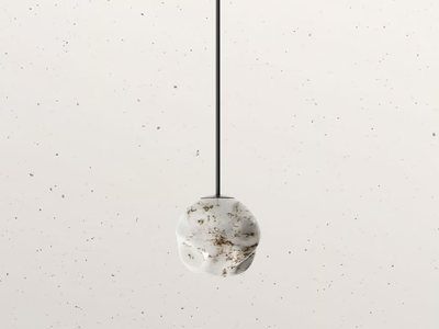 STONE 290.01 - Glass pendant lamp _ Il Fanale
