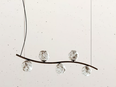 STONE 290.11 - Glass pendant lamp _ Il Fanale