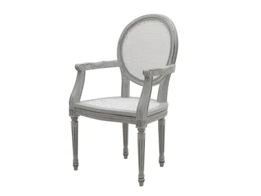 MOZAIC - Solid wood chair with armrests _ Il Giardino di Legno