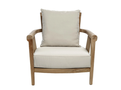 SAINT LAURENT - Wooden garden armchair with armrests _ Il Giardino di Legno