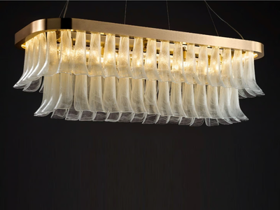 2295OVAL - Handmade Murano glass pendant lamp _ Il Paralume Marina