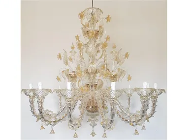 2305/CH12 - LED Murano glass pendant lamp _ Il Paralume Marina