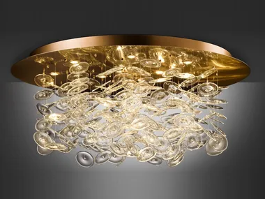 2316 - Handmade Murano glass pendant lamp _ Il Paralume Marina
