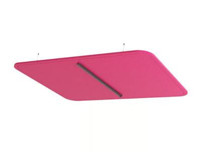 BYSSO - Recycled plastic acoustic ceiling clouds with Integrated Lighting _ IMPACT ACOUSTIC®