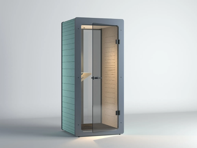 CHATPOD 185 - Acoustic recycled material phone booth _ IMPACT ACOUSTIC®
