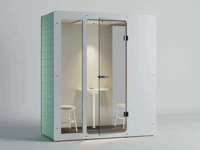 CHATPOD 350 - Acoustic recycled material meeting pod _ IMPACT ACOUSTIC®