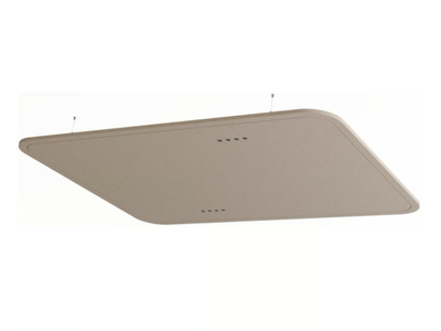 FOCUS - Recycled plastic acoustic ceiling clouds with Integrated Lighting _ IMPACT ACOUSTIC®