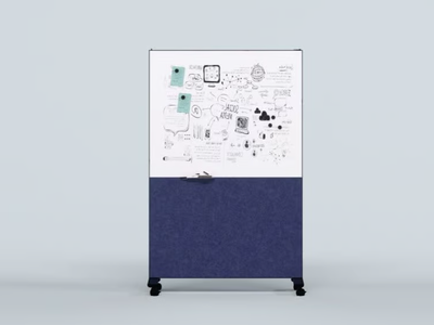 GRAFO - Recycled plastic office screen / office whiteboard _ IMPACT ACOUSTIC®