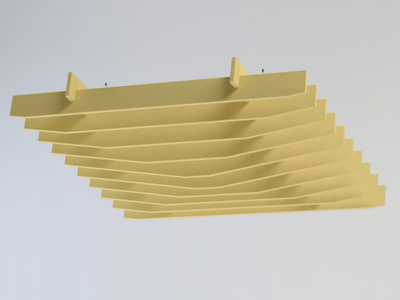 PEAK - Recycled plastic acoustic baffles _ IMPACT ACOUSTIC®