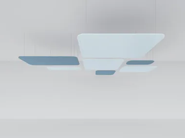 RECTANGLE & SQUARE - Acoustic ceiling clouds _ IMPACT ACOUSTIC®