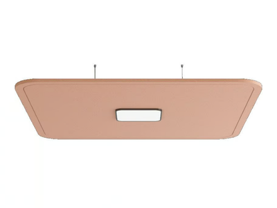TETRA - Recycled plastic acoustic ceiling clouds with Integrated Lighting _ IMPACT ACOUSTIC®