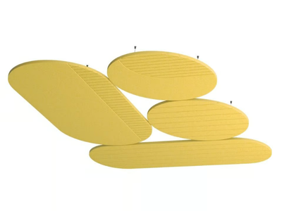 VELA - Recycled plastic acoustic ceiling clouds _ IMPACT ACOUSTIC®