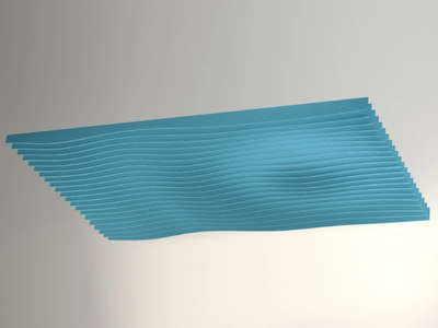 WAVE RIPPLE - Plastic acoustic baffles _ IMPACT ACOUSTIC®