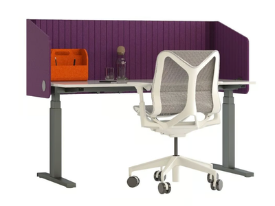 WRAP - Recycled plastic desktop partition _ IMPACT ACOUSTIC®