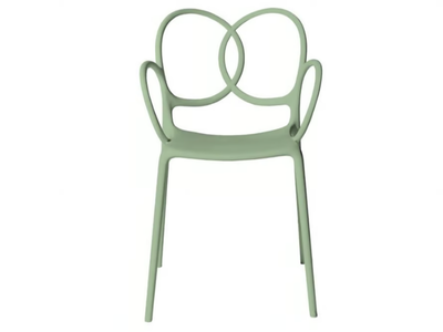 DRIADE - SISSI GREEN - Polypropylene garden chair with armrests _ In Stock
