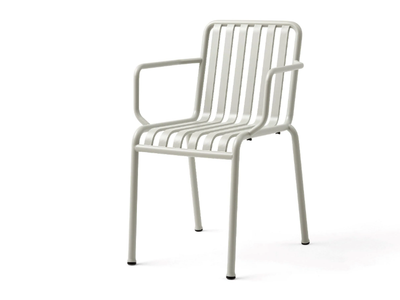 HAY - PALISSADE ARMREST SKY GREY - Steel garden chair _ In Stock