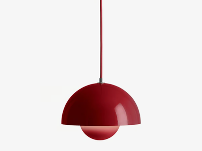 &TRADITION - FLOWERPOT VP1 VERMILION RED set - Metal pendant lamp _ In Stock