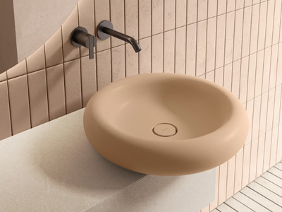EASE - Round Solid Surface washbasin _ INBANI