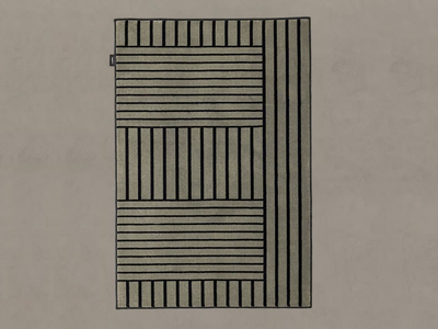 TATAMI - Rectangular striped polyamide rug _ INBANI