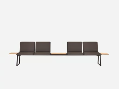 LIN TAPIZ - Freestanding fabric beam seating _ INCLASS