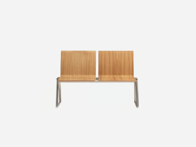 LIN WOOD - Freestanding oak beam seating _ INCLASS