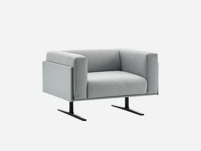 MARCUS - Fabric armchair with armrests _ INCLASS