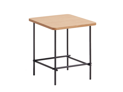 NUC - Square metal high side table with wooden top _ INCLASS