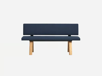 PLANIA BENCH - Modular fabric bench seating with back _ INCLASS